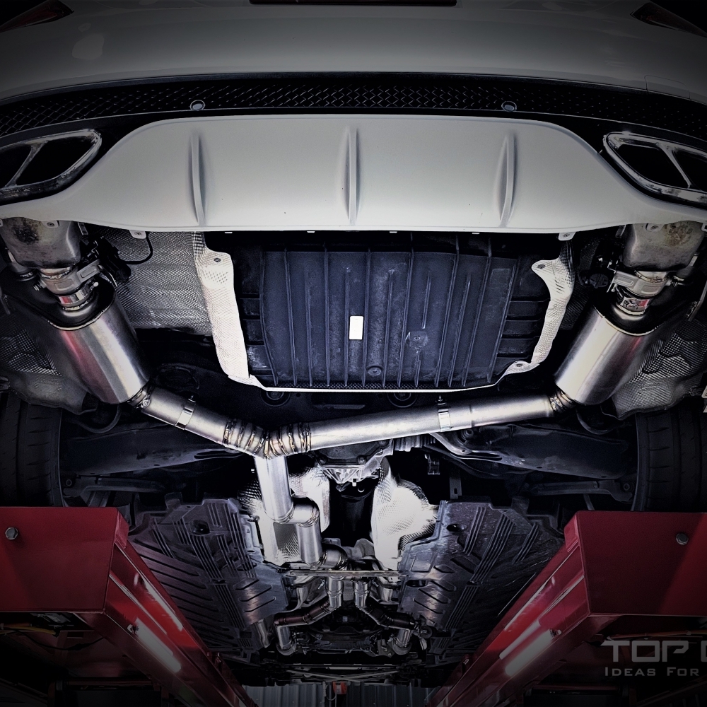 賓士Benz C43 TOPONE EXHAUST鈦合金可變式遙控閥門排氣系統