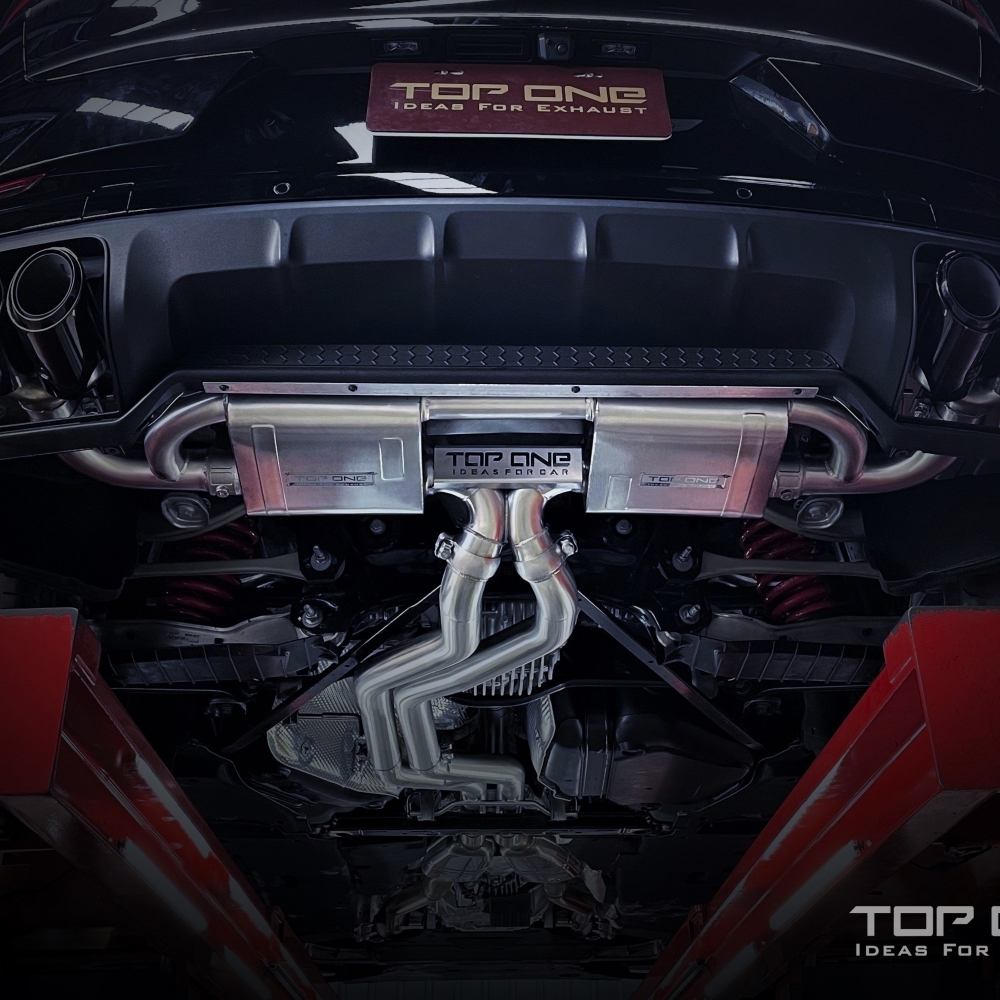 保時捷Porsche Cayenne Coupe 2022年式跑車 TOPONE EXHAUST可變式遙控閥門排氣系統