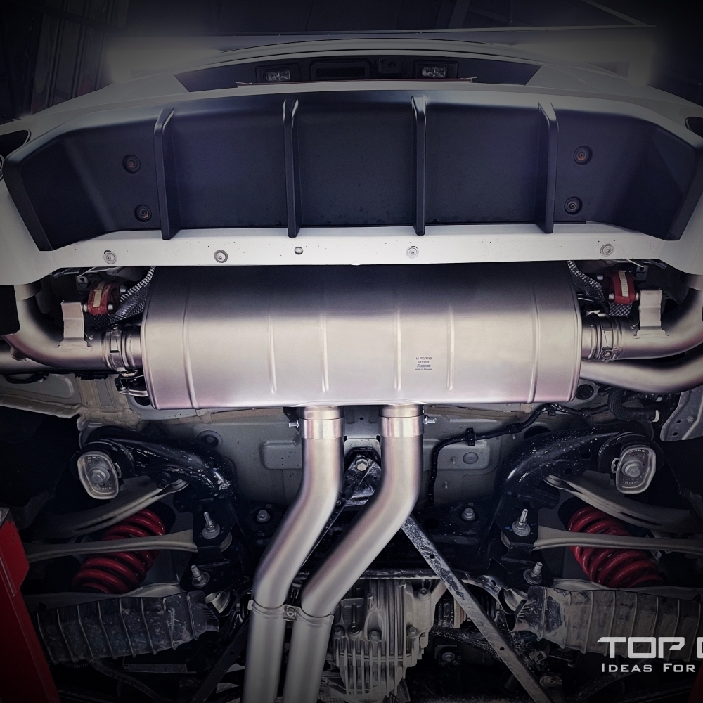 保時捷PORSCHE Cayenne S Akrapovic TOPONE EXHAUST可變式遙控閥門排氣系統