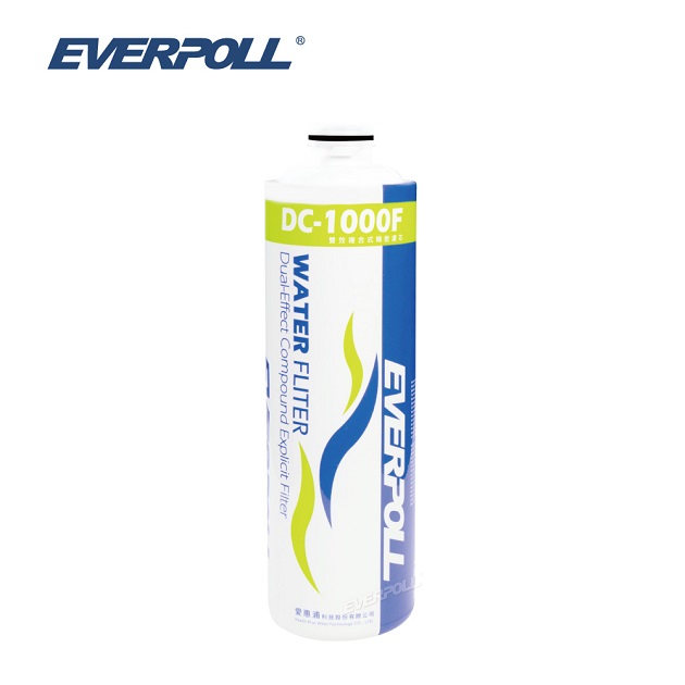 【EVERPOLL】單道效複合式淨水器DC-1000F專用濾心 雙效淨化有效過濾重金屬DC1000F