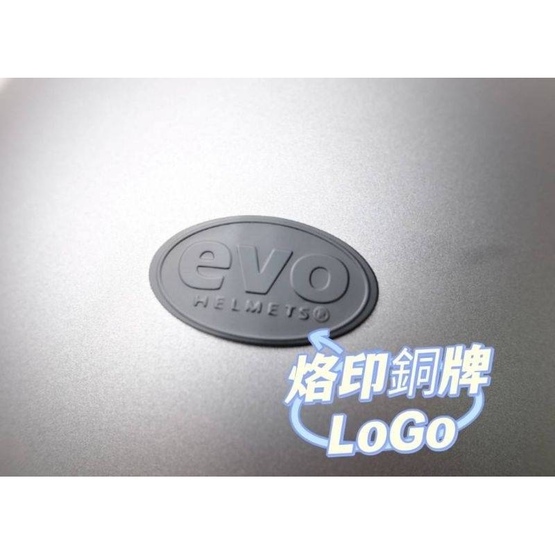 EVO 3/4安全帽 黑化系列 - 消光灰+泡泡鏡片