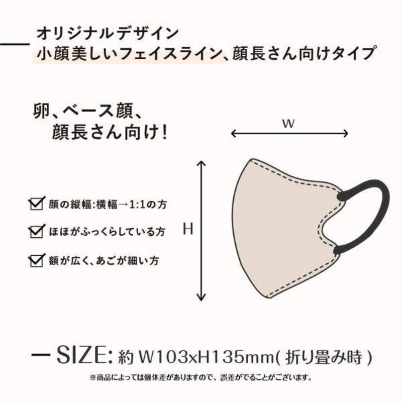 日本原裝 MASULUB 涼感 口罩 立體 縮小臉 不脫妝 親膚 透氣 一包10片