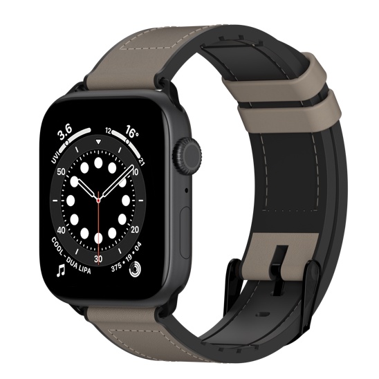 Switcheasy Apple Watch Hybrid 矽膠真皮革錶帶