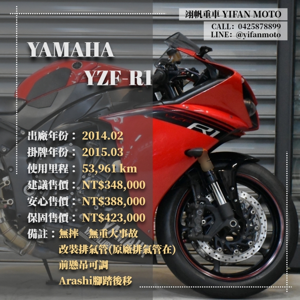 【2014 YAMAHA YZF-R1】