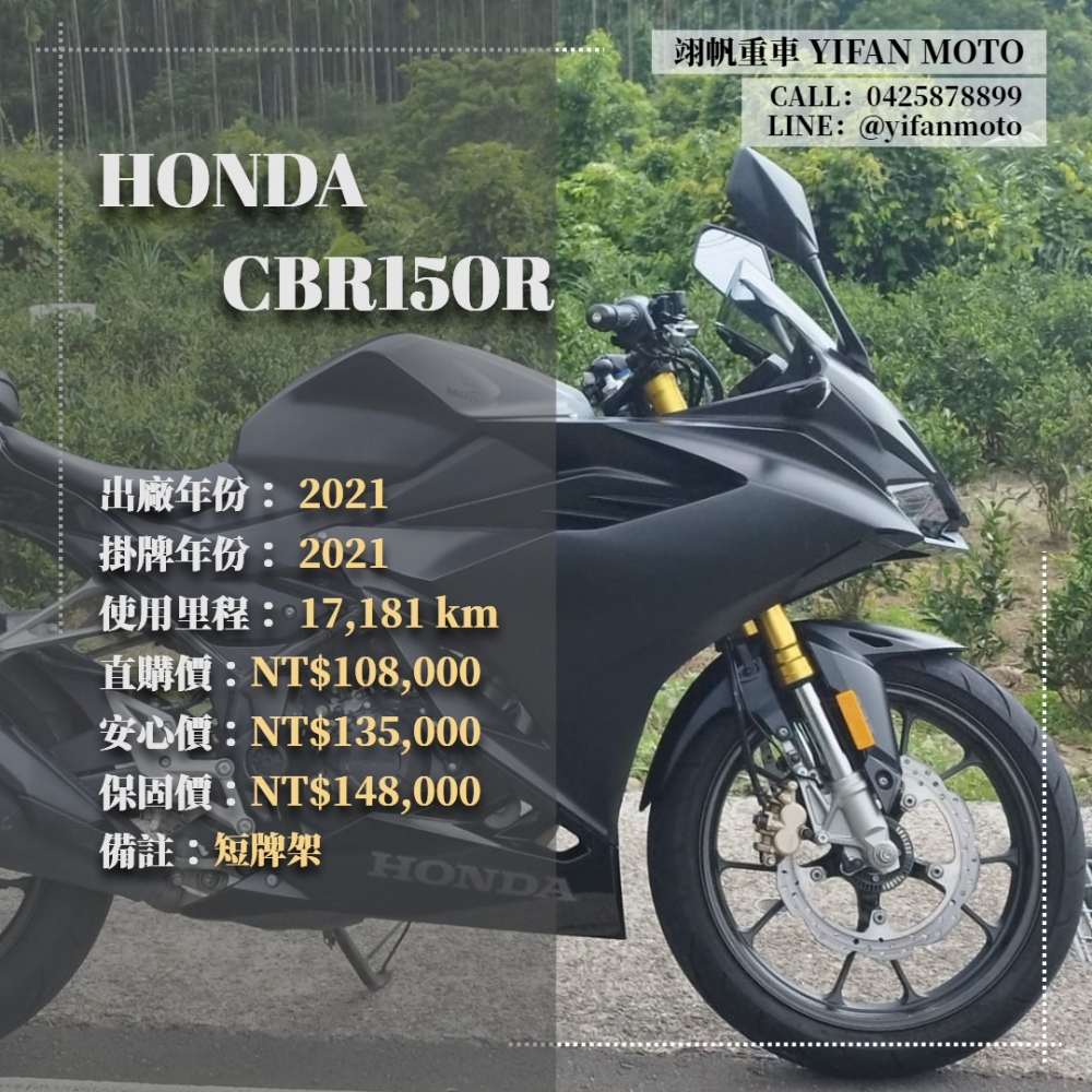 【2021 HONDA CBR150R】