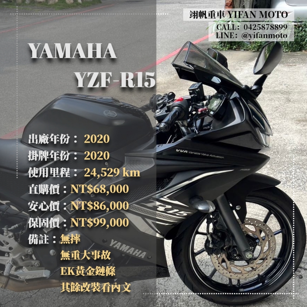 【2020 YAMAHA YZF-R15】