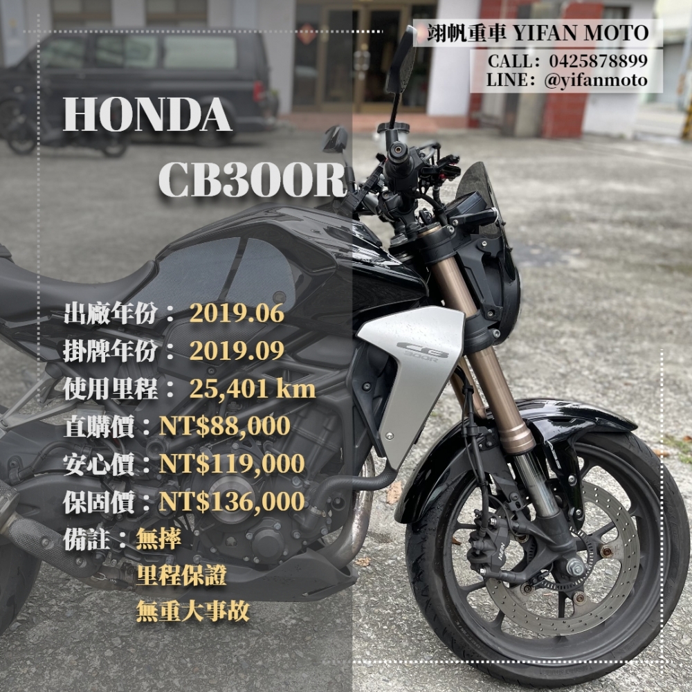 【2019 HONDA CB300R】