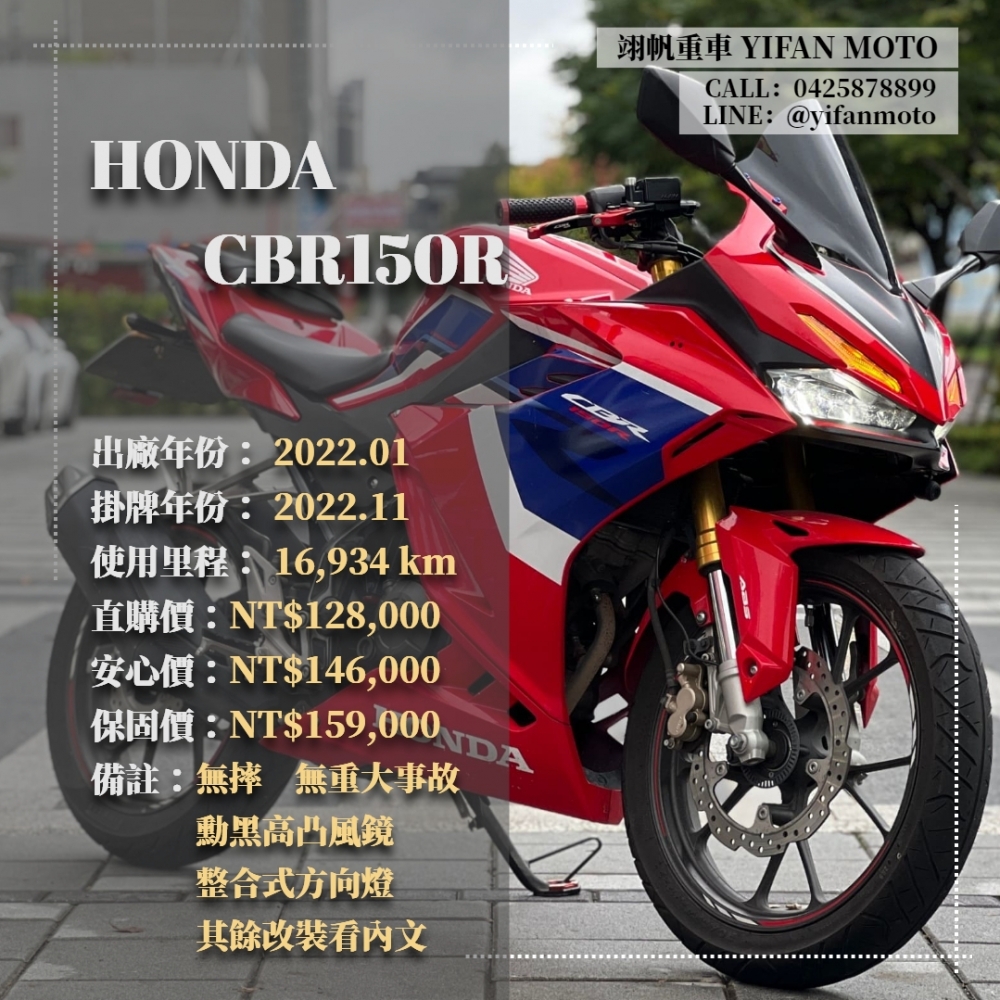 【2022 HONDA CBR150R】