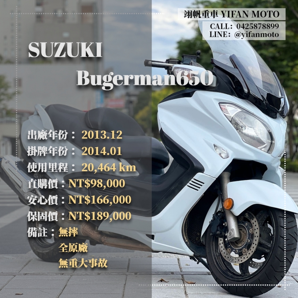 【2013 SUZUKI Bugerman650】