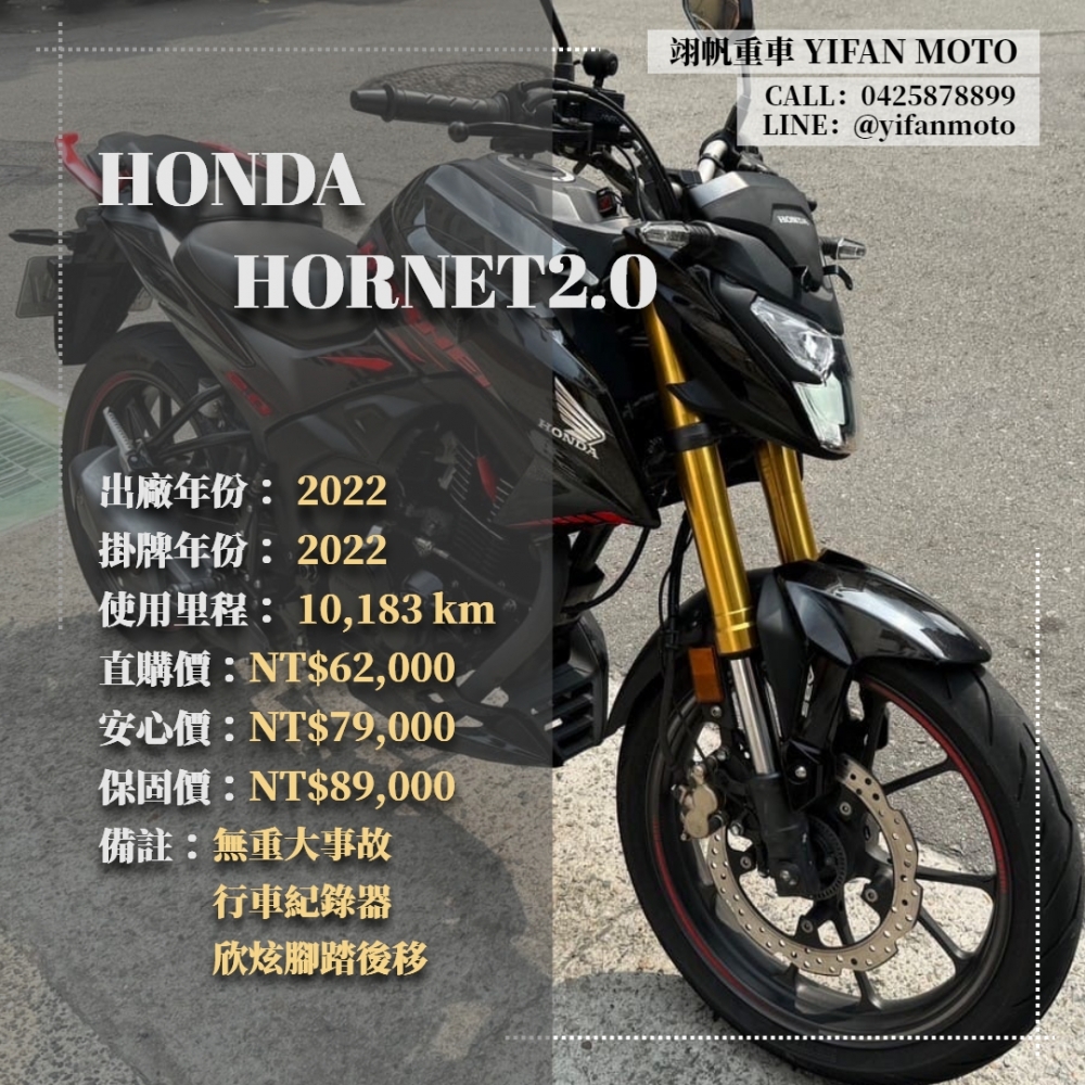 【2022 HONDA HORNET2.0】