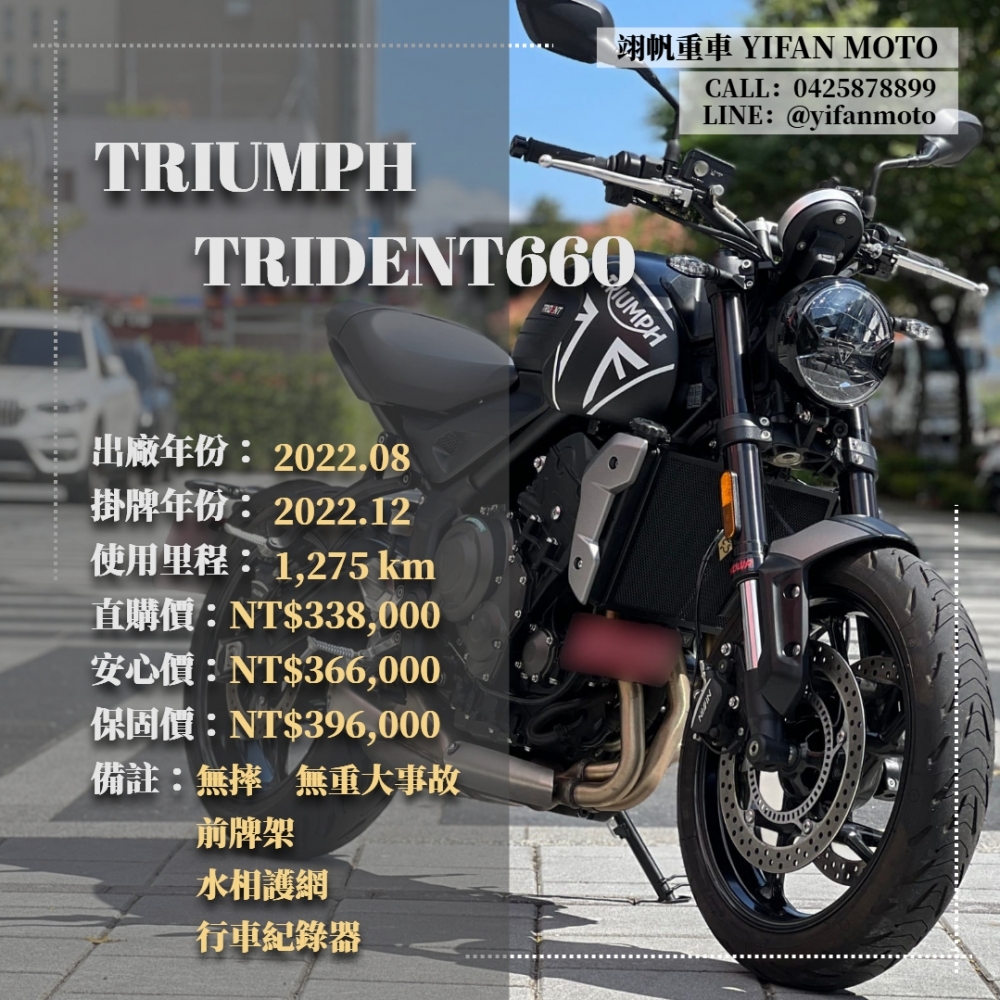 【2022 TRIUMPH Trident660】