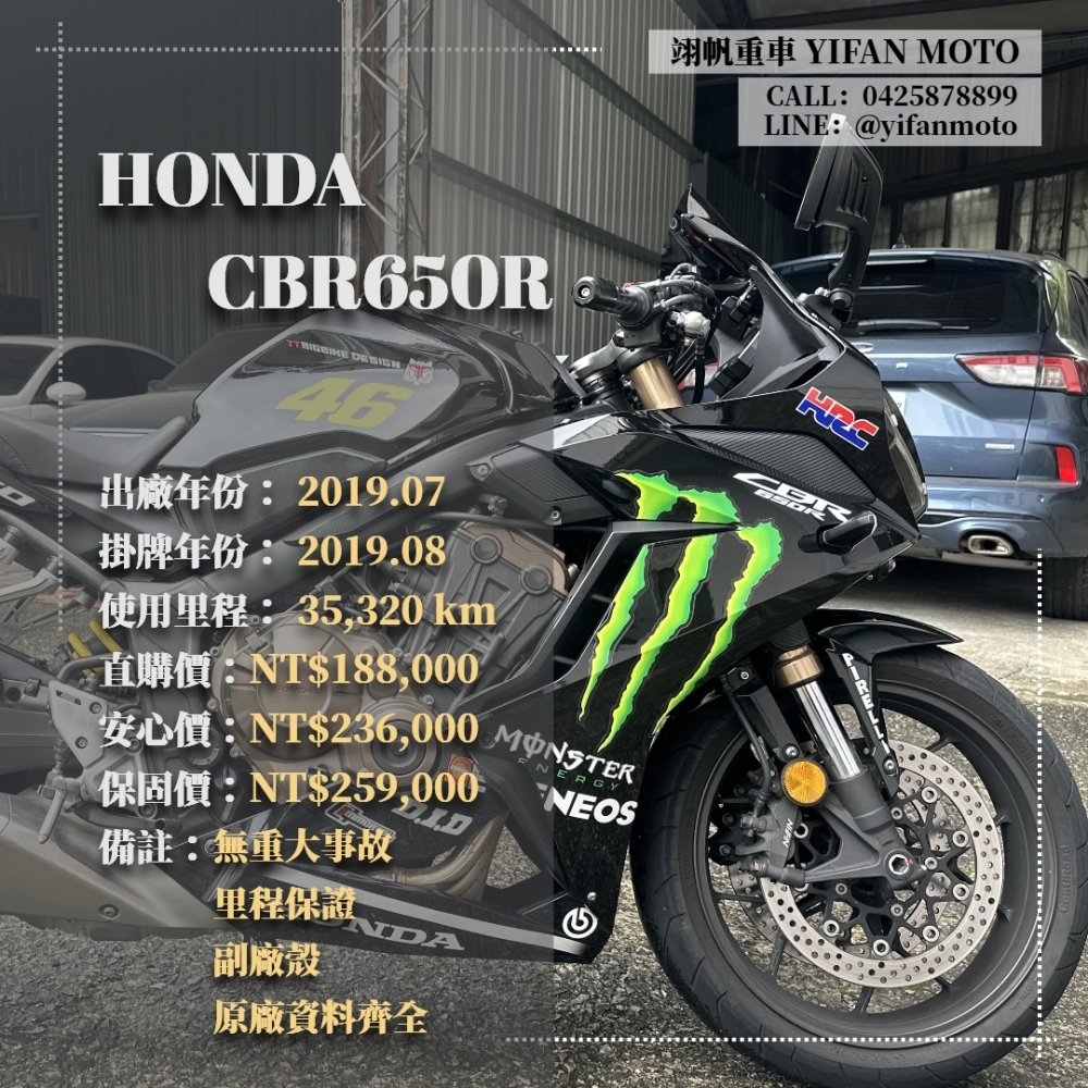 【2019 HONDA CBR650R】