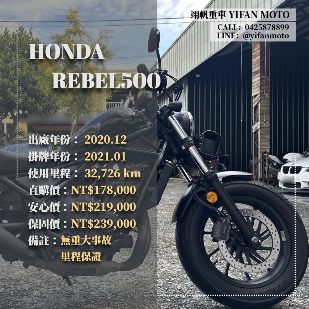 【2020 HONDA Rebel500】