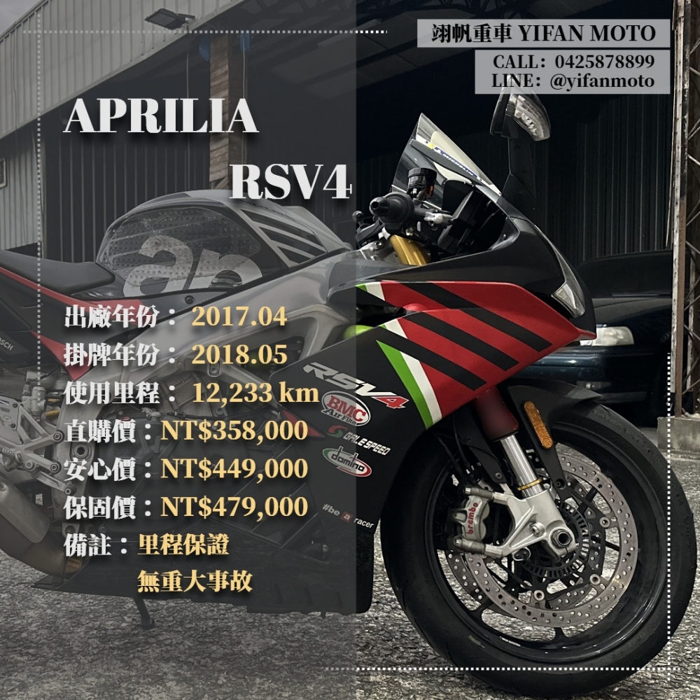 【2017 APRILIA RSV4】