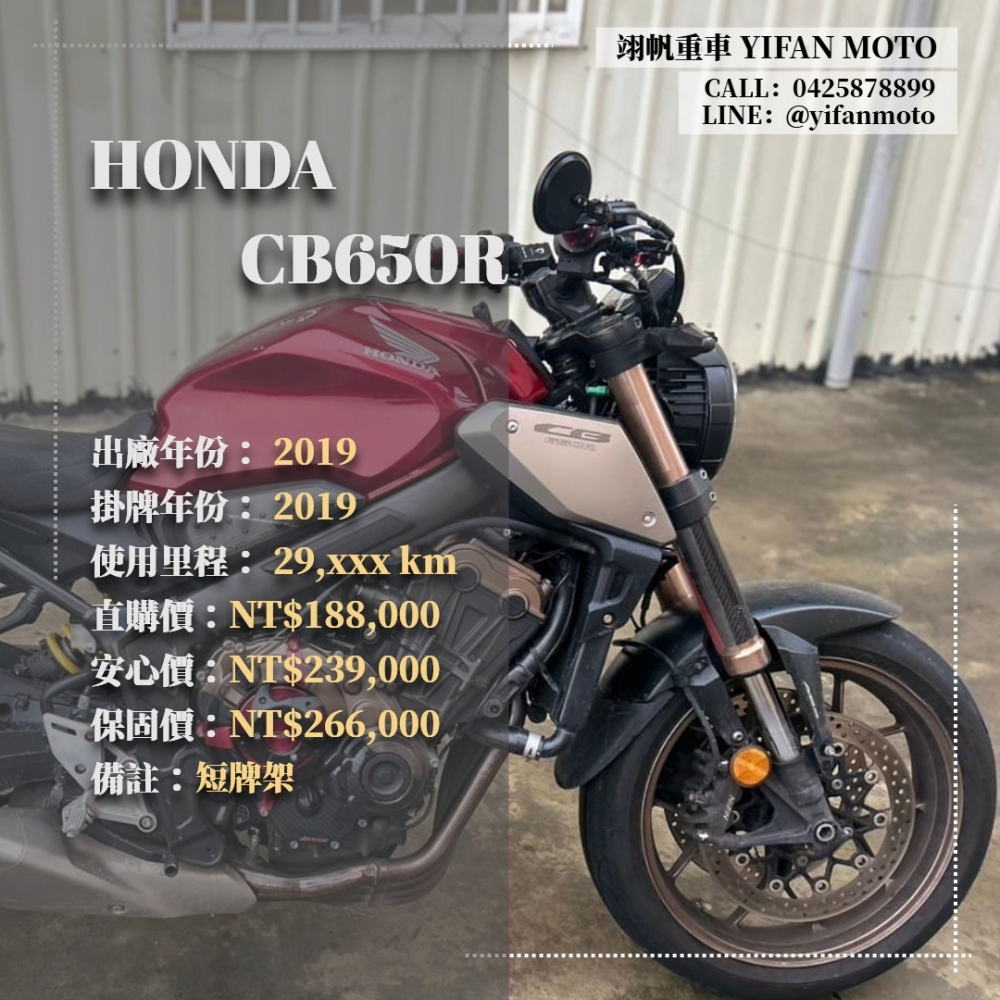 【2019 HONDA CB650R】