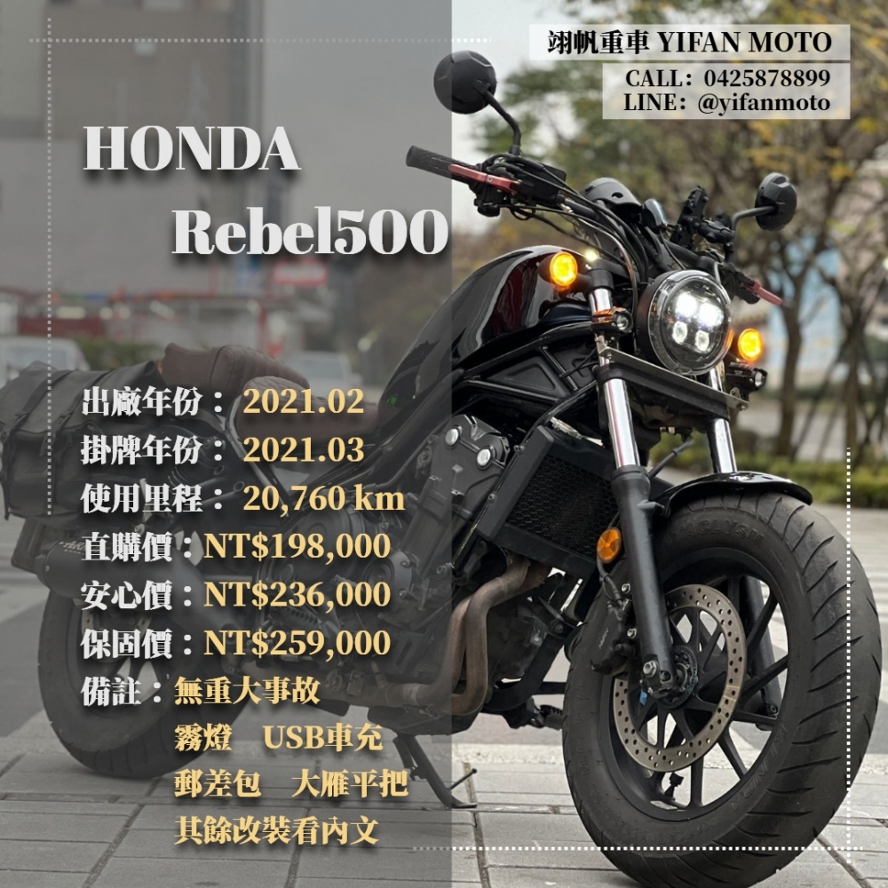 【2021 HONDA Rebel500】