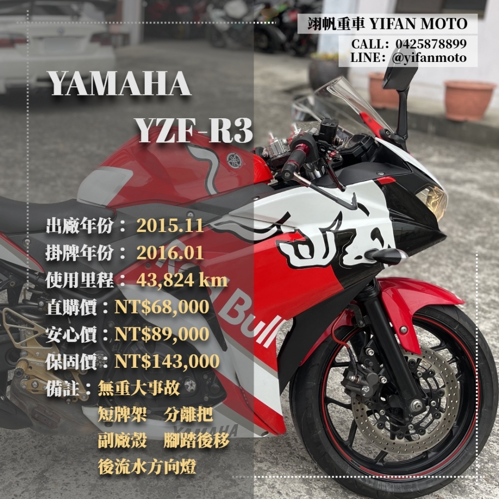 【2015 YAMAHA YZF-R3】