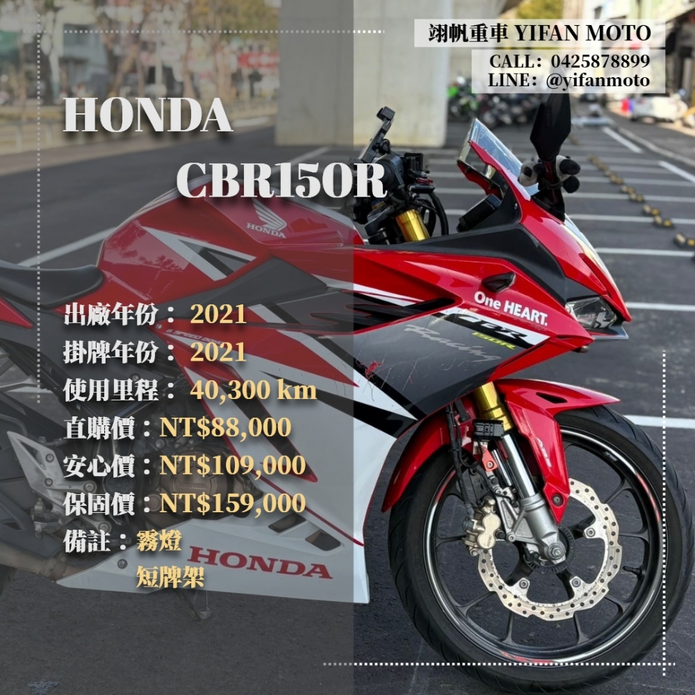 【2021 HONDA CBR150R】