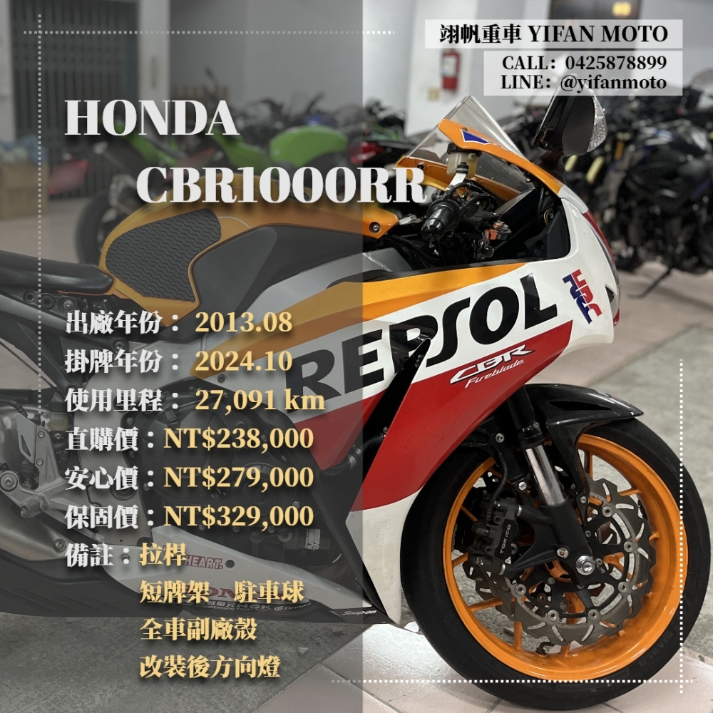 【2013 HONDA CBR1000RR】