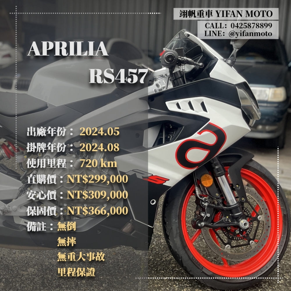 【2024 APRILIA RS457】