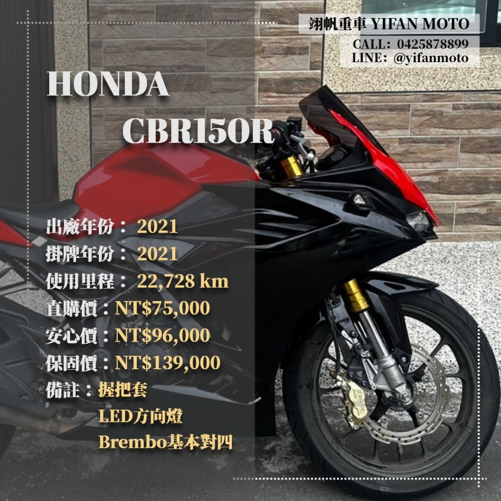 【2021 HONDA CBR150R】