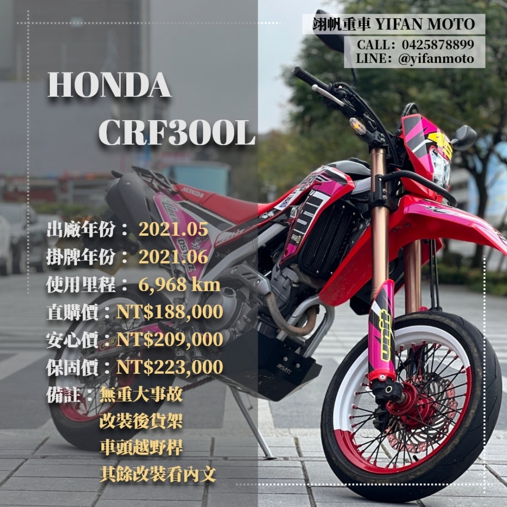 【2021 HONDA CRF300L】