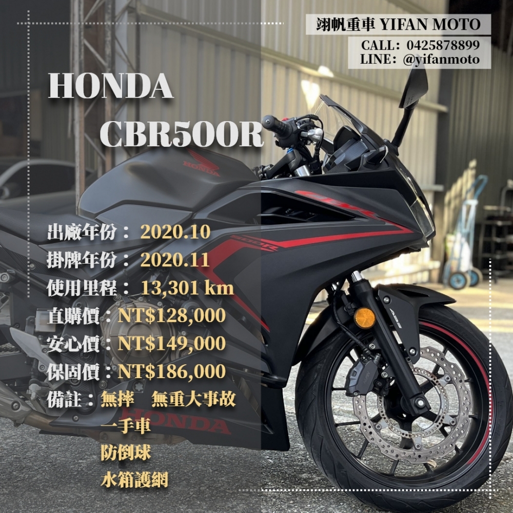 【2020 HONDA CBR500R】