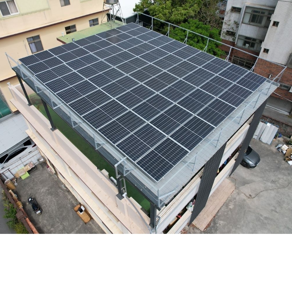 台中市_大雅吳宅 18.5kWp <BR/>架高型太陽能板安裝