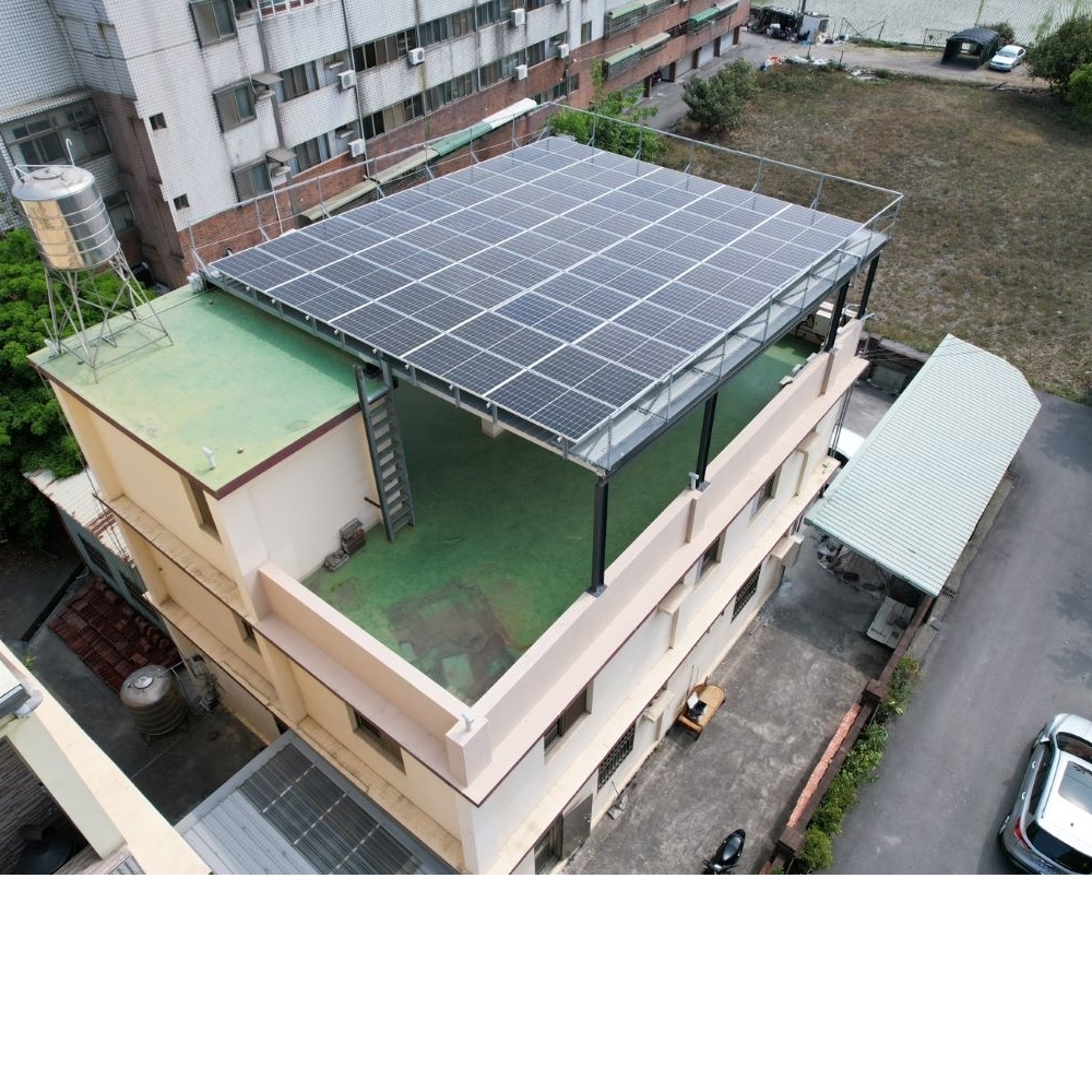 台中市_大雅吳宅 18.5kWp <BR/>架高型太陽能板安裝