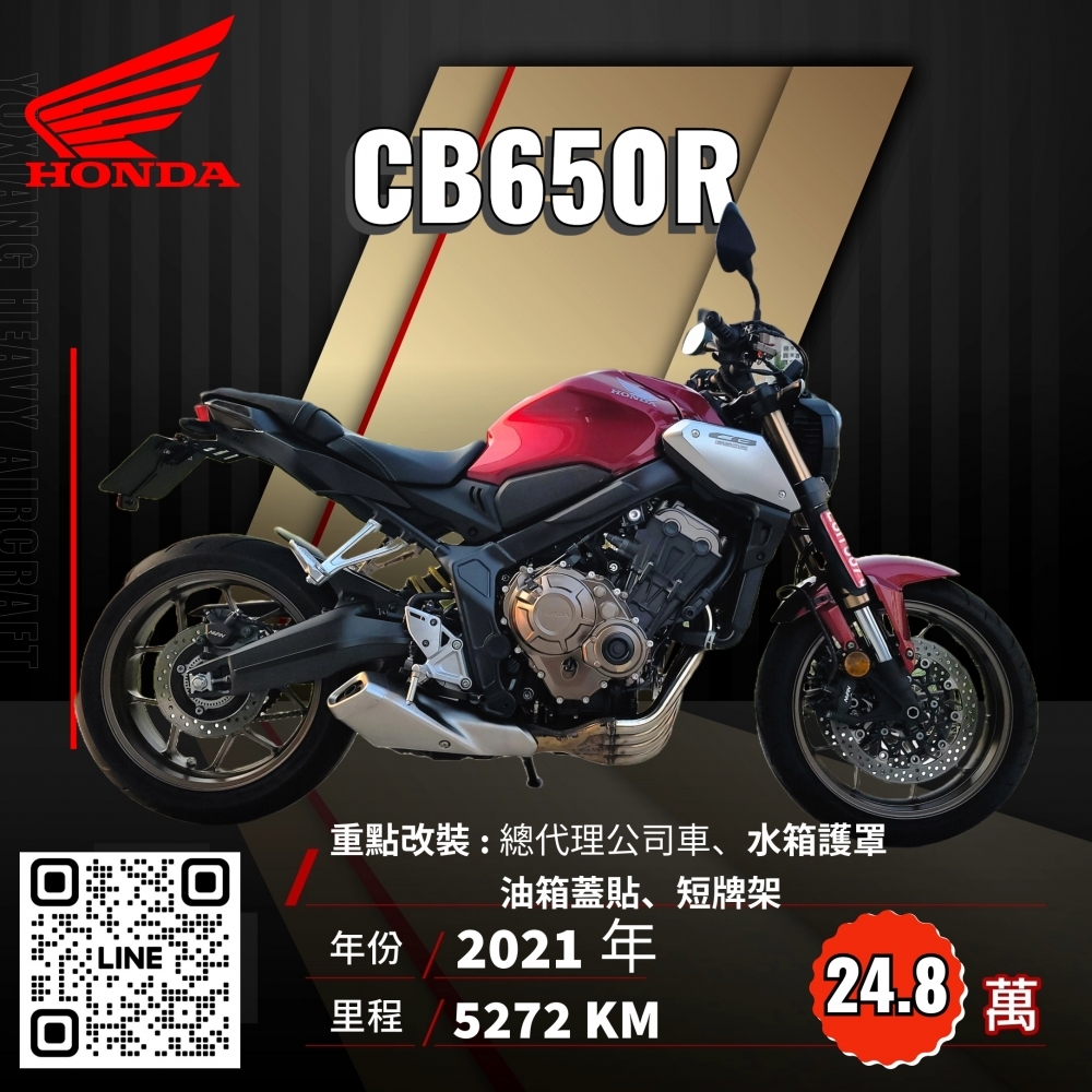 2021年 HONDA CB650R 紅