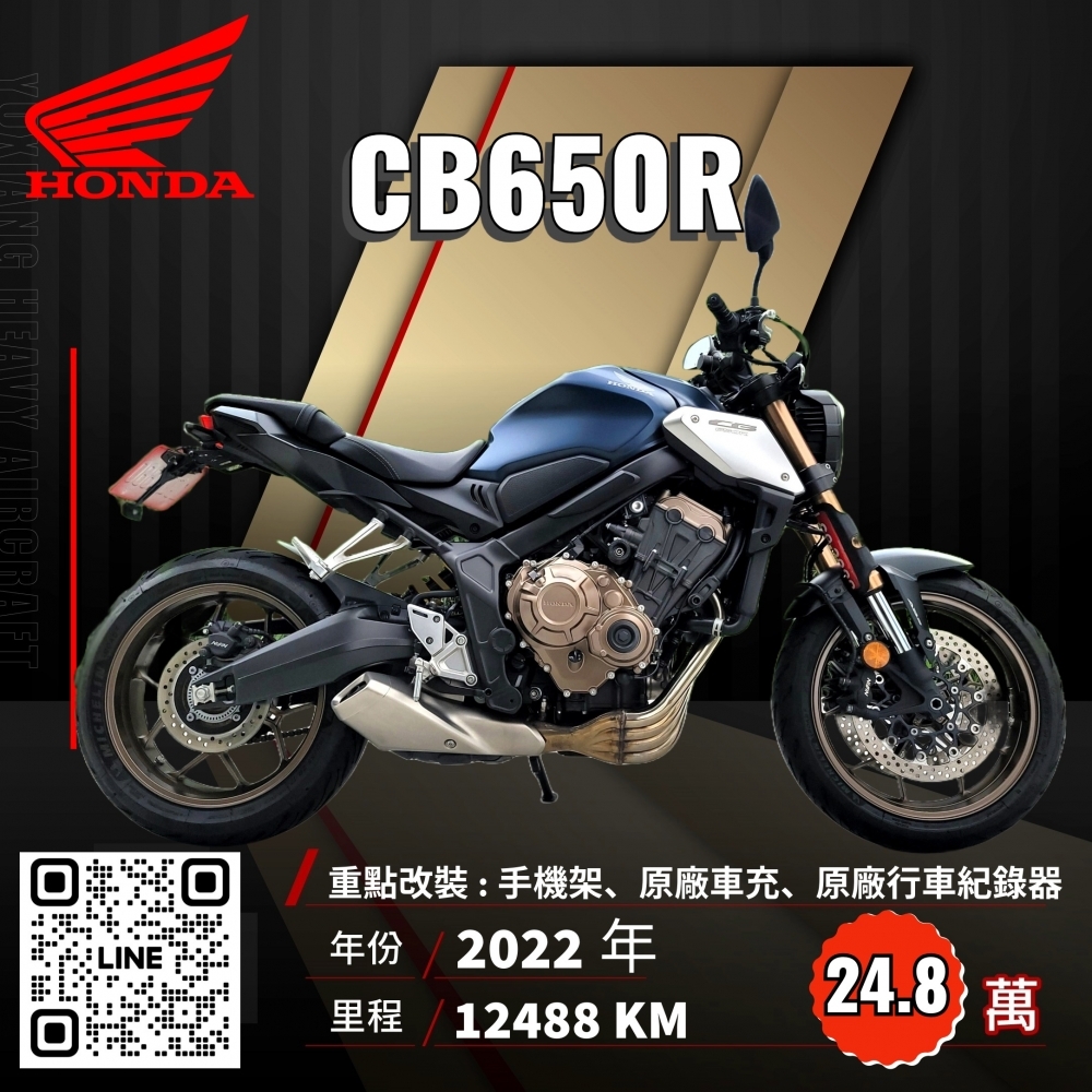 2022年 HONDA CB650R 單寧藍